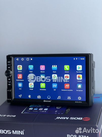 Магнитола Android 2/32GB BOS-mini 8701