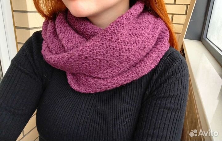 Шарф снуд ручной работы
