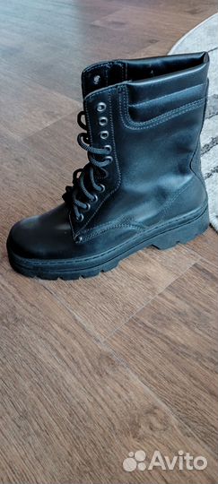 Берцы кожаные