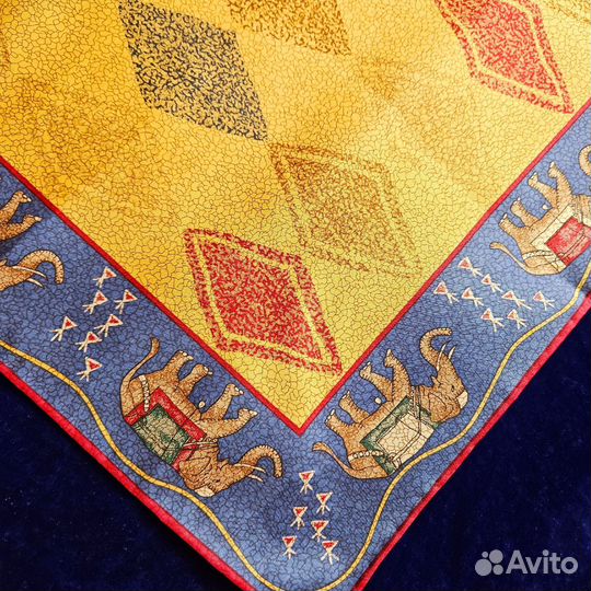 Шелковый платок Jim Thompson Тайский шелк Слоны