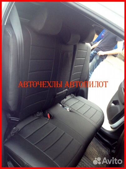 Чехлы Автопилот Kia Sportage 5 из экокожи чёрные