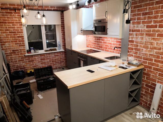 Сборка кухни, мебели