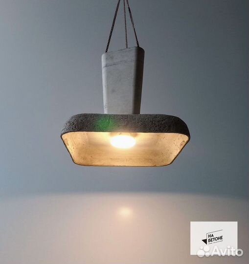 Люстра из бетона