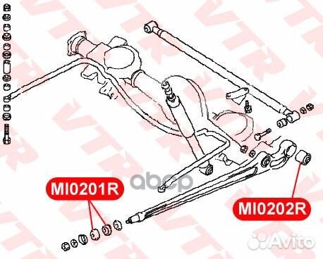 Сайлентблок продольного рычага задней подвески