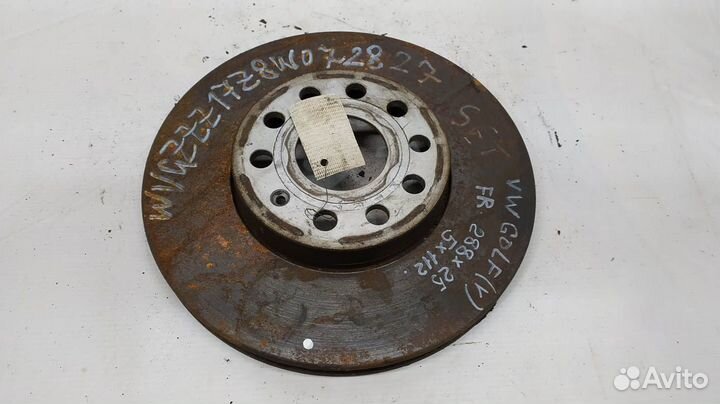 Диск тормозной volkswagen Golf (V) передний (07385