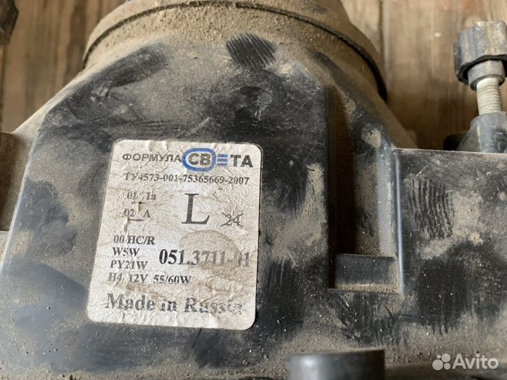 Фары Ваз 2107 белый повороротник