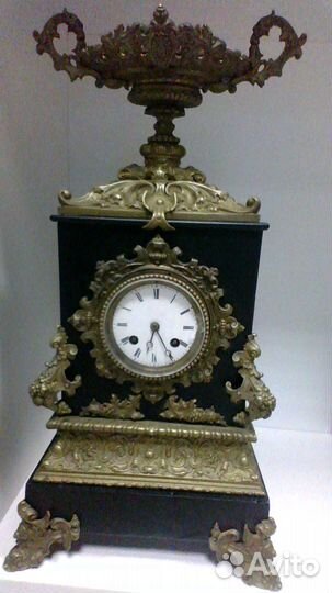 Часы антикварные,механические с боем,Франция.50см