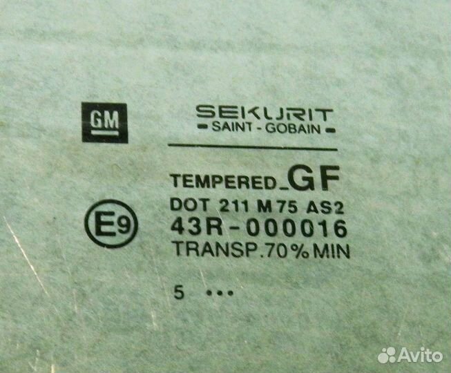 Стекло двери передней правой Opel Corsa B