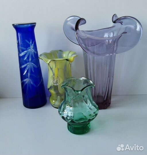 Вазы для цветов СССР. Стекло