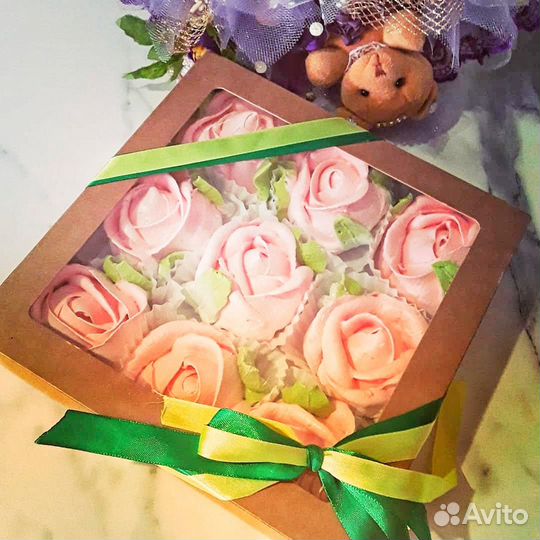 Зефирные цветы,зефир