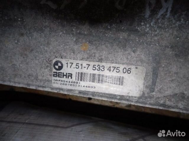 Интеркулер Bmw X5 Ii E70