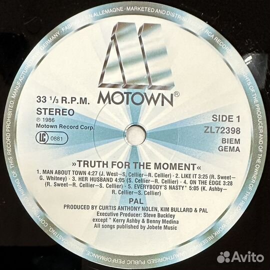 Pal–Truth For The Moment (Германия 1986г.)