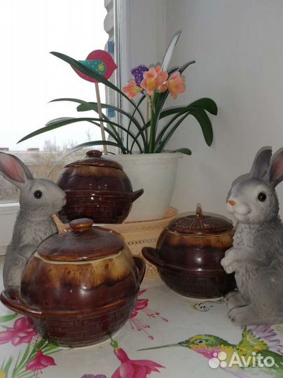 Горшочки для запекания глиняные