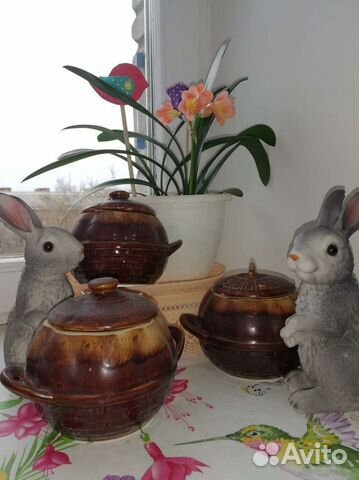 Горшочки для запекания глиняные