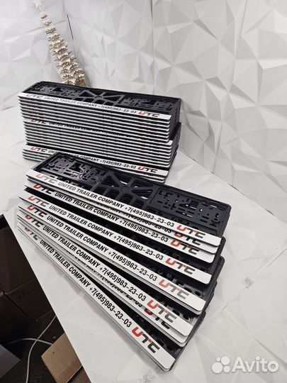 Номерная лед рамка с вашим дизайном