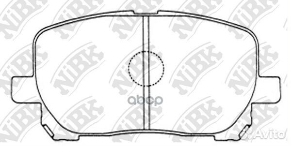 Колодки тормозные toyota avensis verso 01- 2.0
