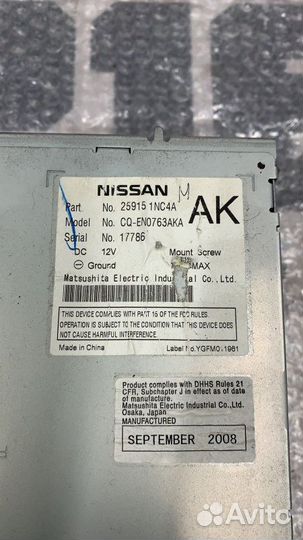 Магнитола Infiniti Fx35 S51 VQ35HR 2009