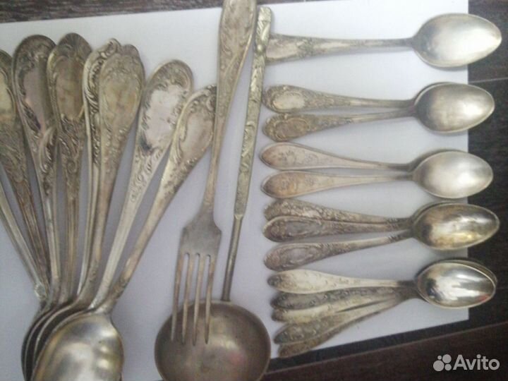 Мельхиоровые столовые приборы СССР