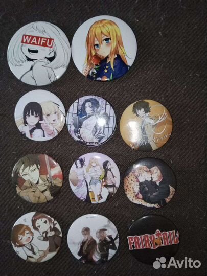 Значки с аниме