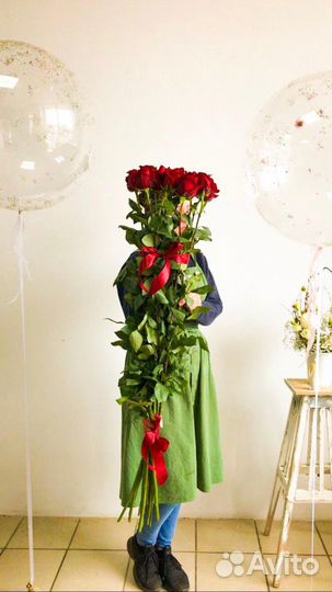 Розы премиум-класса 150 см