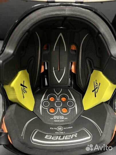 Шлем хоккейный Bauer reakt 75 (S, M, черный)