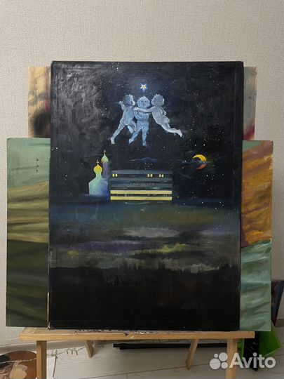 Картина маслом на холсте современное искусство