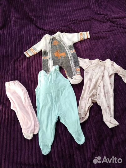 Вещи пакетом на девочку 50-68