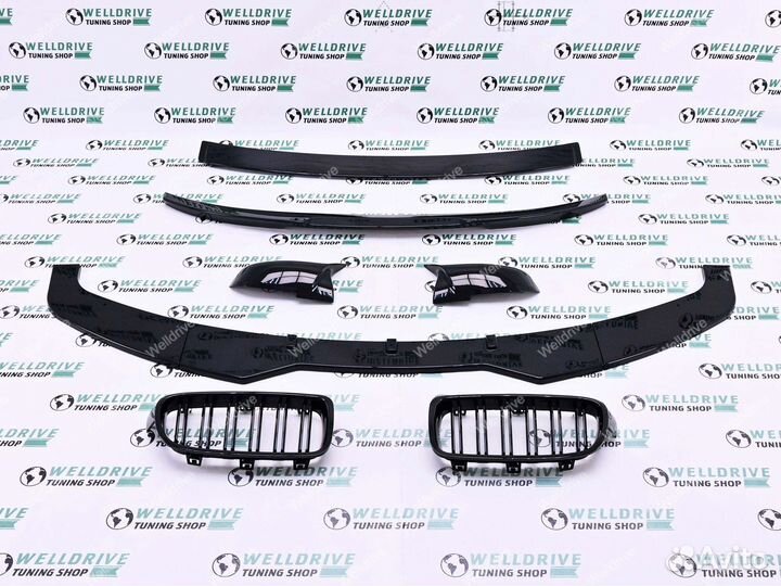 Губа передняя спойлер крышки зеркал BMW 3 F30