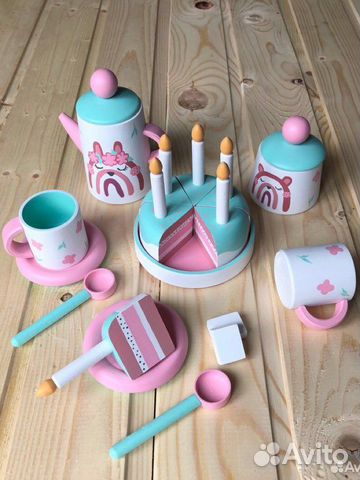 Деревянная детская посуда