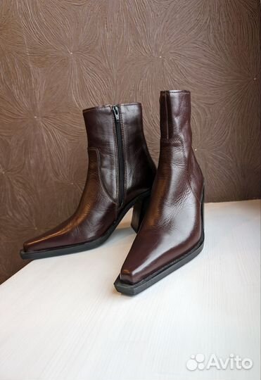 Манго. Ботильоны женские натуральная кожа 38р