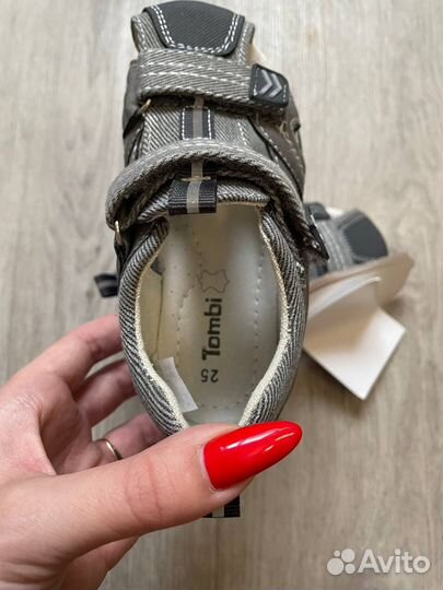 Сандалии Tombi 25 новые серые