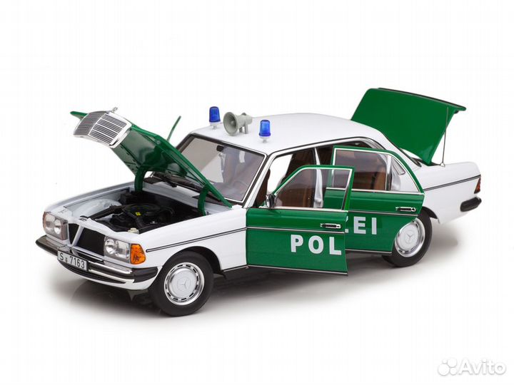 Mercedes 200 W123 Polizei 1980 Norev 1/18