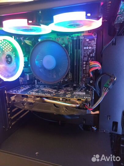 Игровой пк 4ядра,16озу,ssd500,rx580-8gb,моник