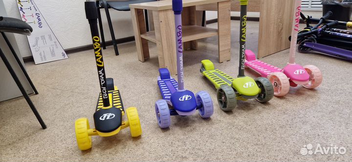 Самокат детский трехколесный Teach Team Lambo