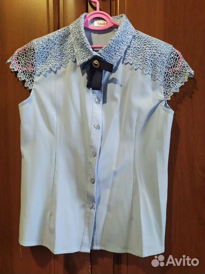 Школьная блузка, размер 140