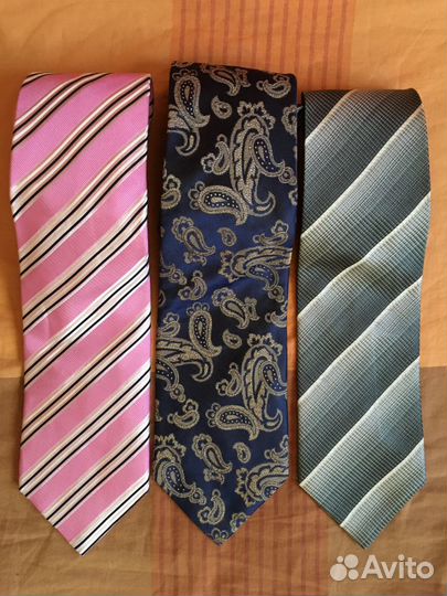 Галстуки мужские натуральный шелк. Германия,Италия