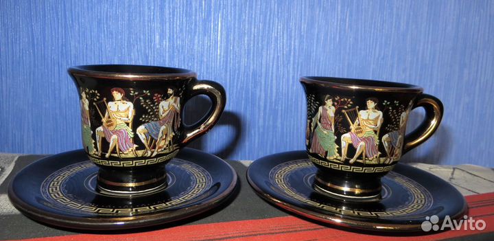 2 кофейных набора ручной работы, пр-во Греция