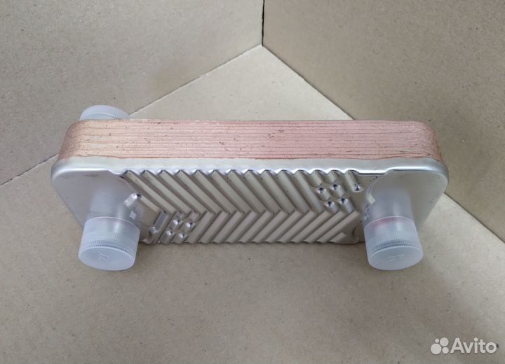 Теплообменник гвс 12 fin (12 пластин, 4 фланца)