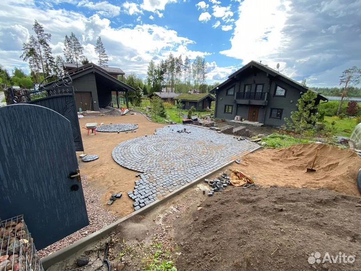 Укладка тротуарной плитки под ключ