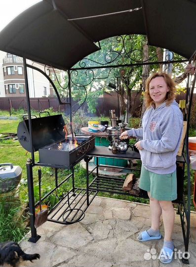 Мангал с печью