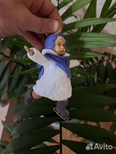 Ватная игрушка на елку