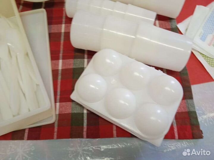 Набор для пикника в чемодане винтаж