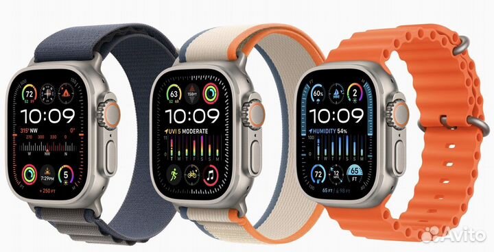 Apple Watch Ultra 2 49mm Orange Ocean Band