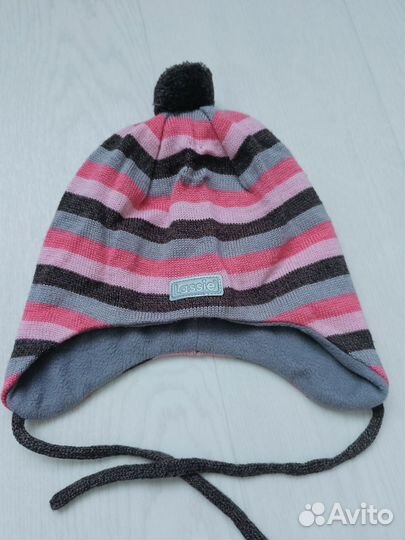 Шапка шлем для девочки 46 48