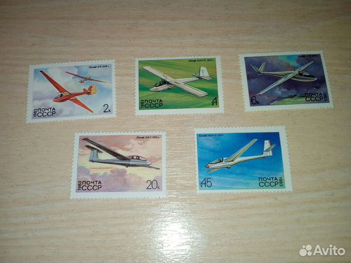 Конверты, марки. Летательные аппараты