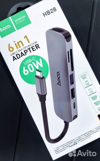 Адаптер переходник концентратор Type-С hoco