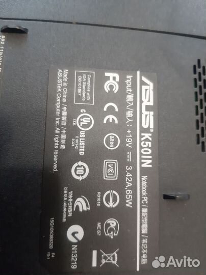 Ноутбук asus на запчасти