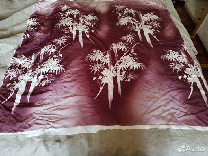 Отрез ткани шелк натуральный