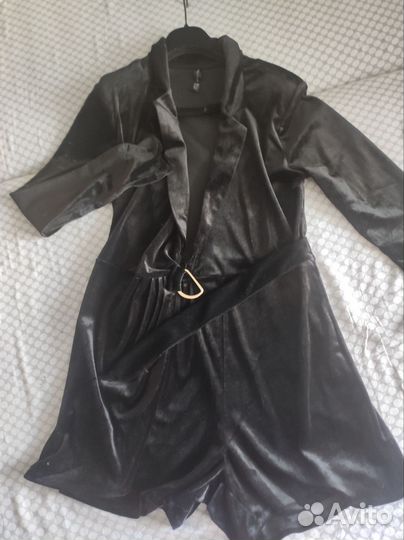 Платье шорты велюр