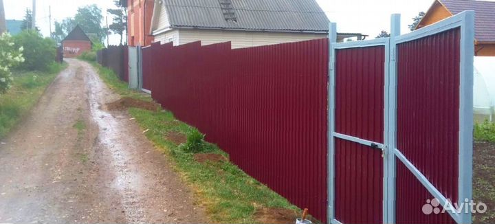 Забор из профнастила